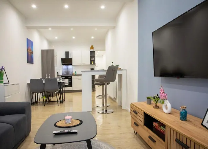 Hannibal - Design Apartment Magnolia 1, Vw Naehe, Parkplatz, Kueche, Highspeed-Wlan, Fitness, Solarium